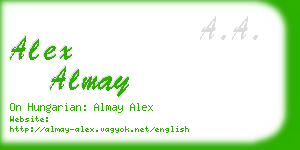 alex almay business card